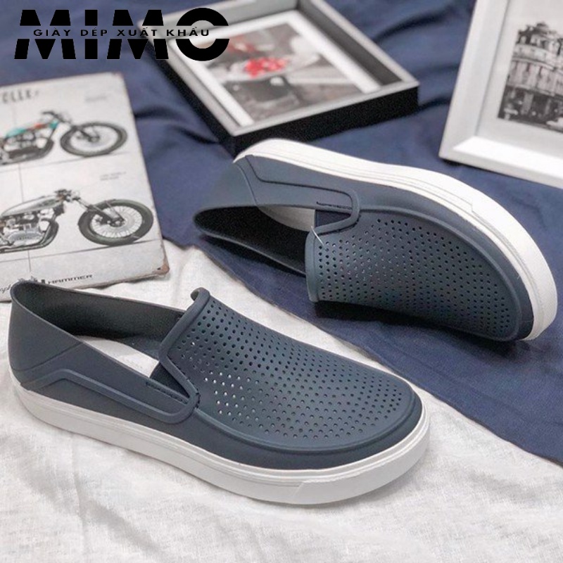 [Hàng xuất] Giày Slip on Citilane Roka, giày nhựa đi mưa siêu nhẹ êm, bền đẹp cho nam