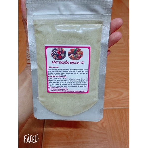 bột tắm trắng T/ bắc 24vị handmade