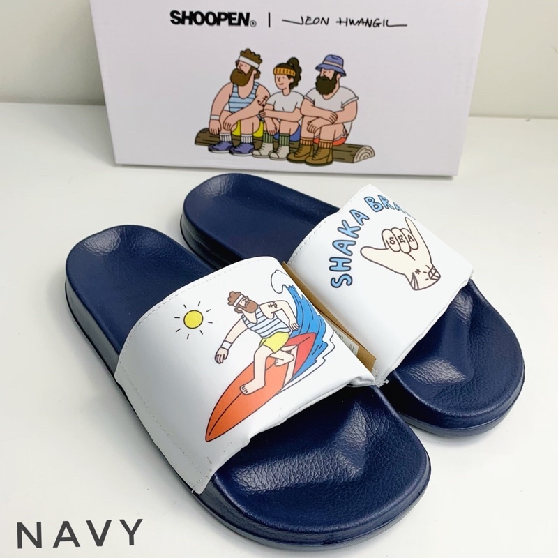 Dép Shoopen Campic Adventure Fire Màu Xanh Navy Chính Hãng