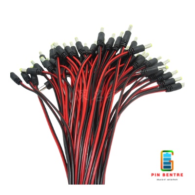 Dây nguồn DC 5.5x2.1 lõi đồng đầu đực và đầu cái