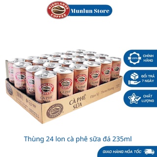 Thùng 24 lon cà phê sữa đá Highlands Coffee 235ml/lon