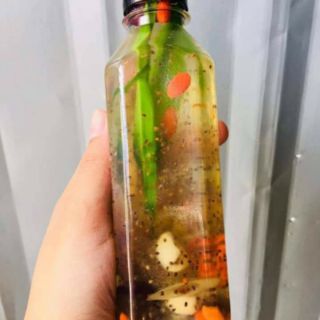 50 chai vuông nắp đen 300ml