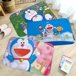 Thảm chùi chân chống trượt in hình Doraemon dễ thương