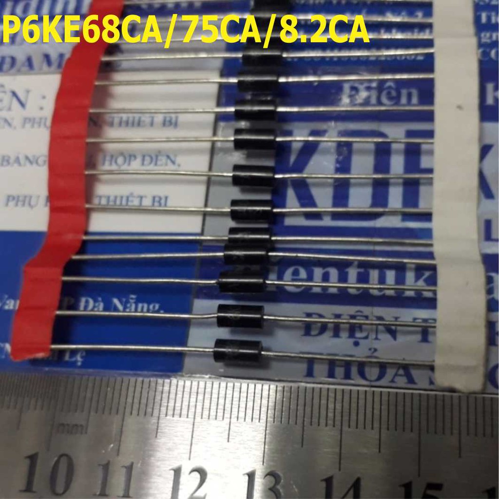 10 con Diode TVS P6KE68CA 75CA 8.2CA (giá cho 10 con) kde0761