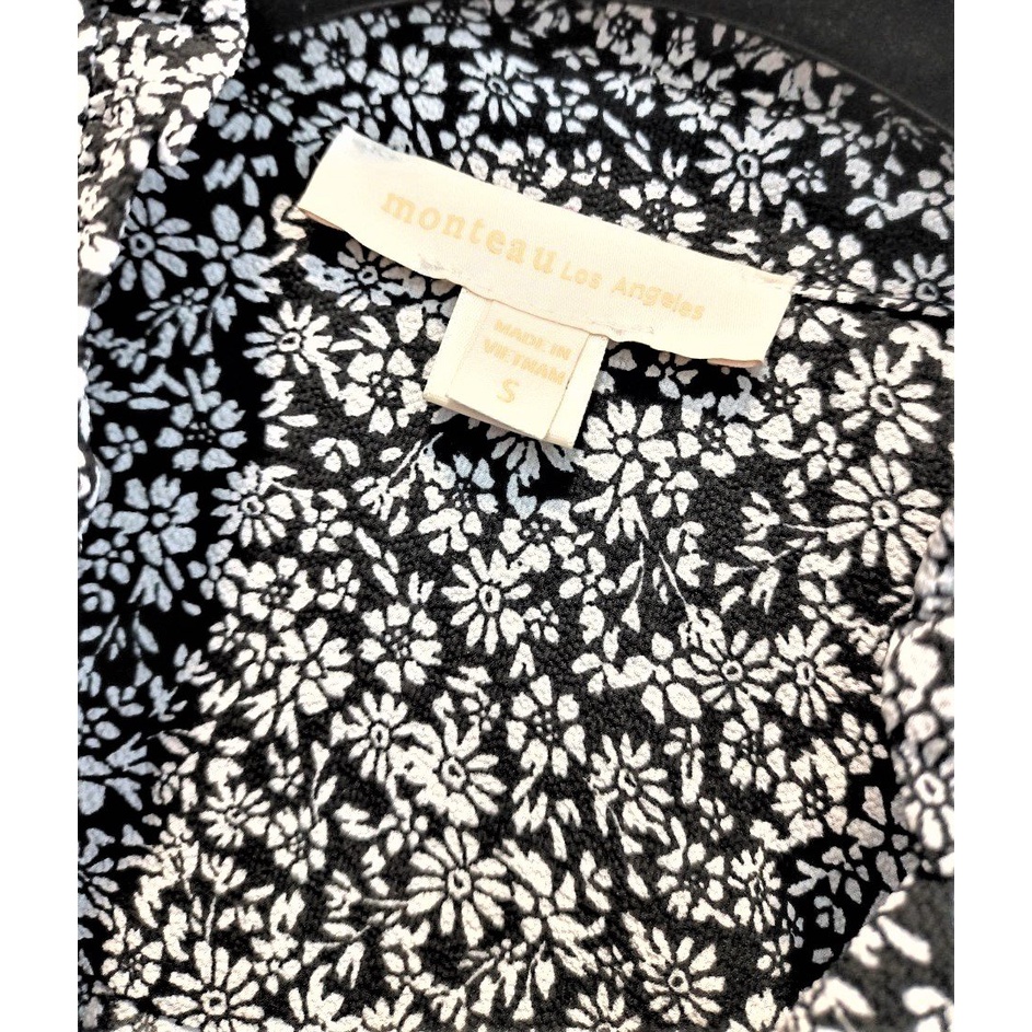 Áo M()nteau Los Angeles chiffon floral shirt. Hàng chính hãng