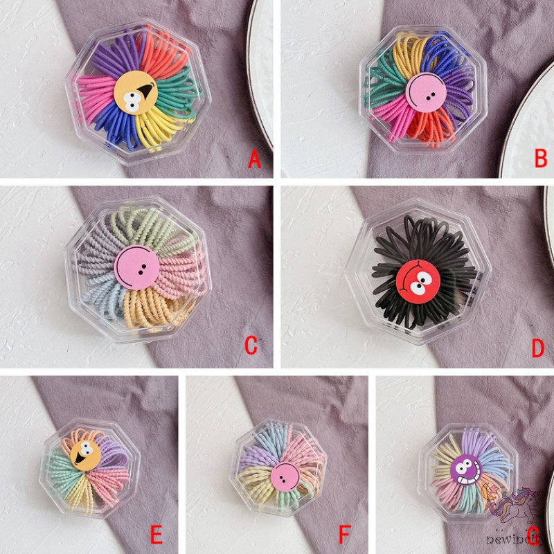 Dây Cột Tóc Màu Kẹo Ngọt Xinh Xắn Phong Cách Hàn Quốc Cho Nữ