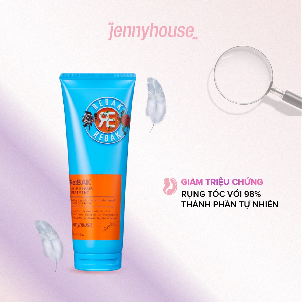 [Mã BMINC50 giảm 10% đơn 99K] Dầu Xả JENNY HOUSE Healthy Re:Bak Style Repair 100ml/230ml Dưỡng Tóc Khô Xơ Rối