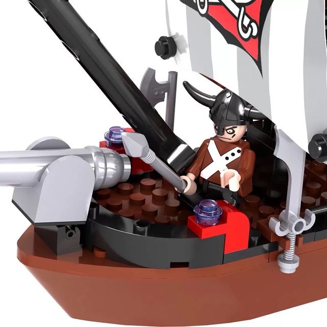 Lego lắp ráp tàu hải tặc pirates 167 chi tiết cogo - 3118A