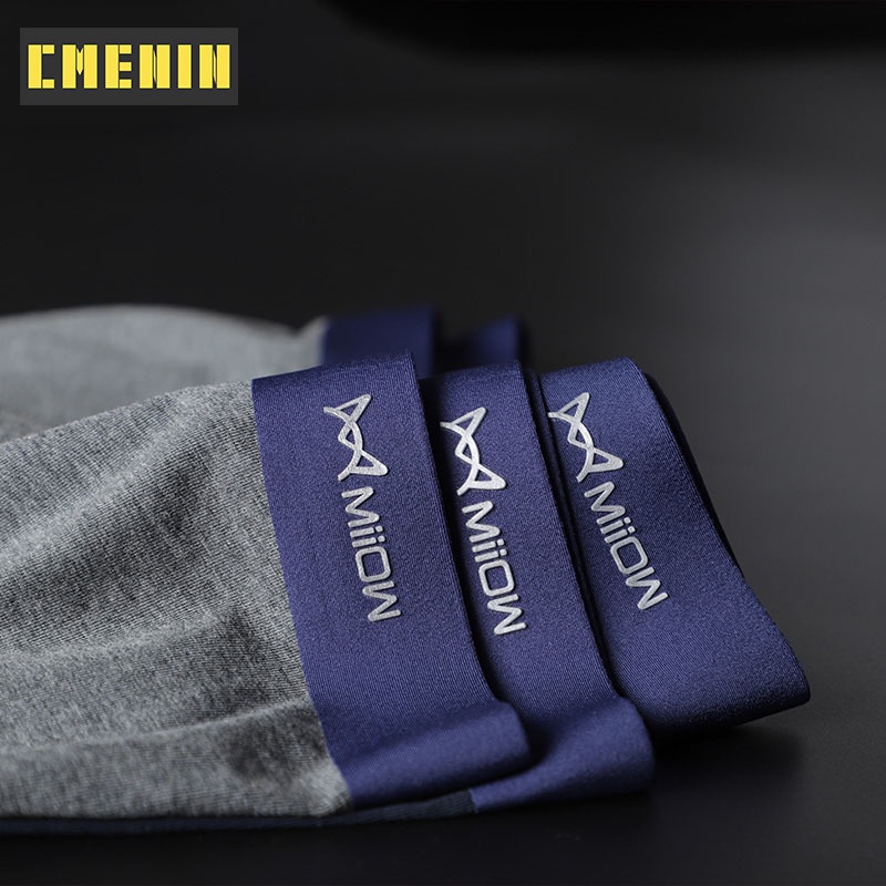 Set 3 Quần Lót Boxer Cotton Hữu Cơ Nhanh Khô Gợi Cảm Cho Nam M3502