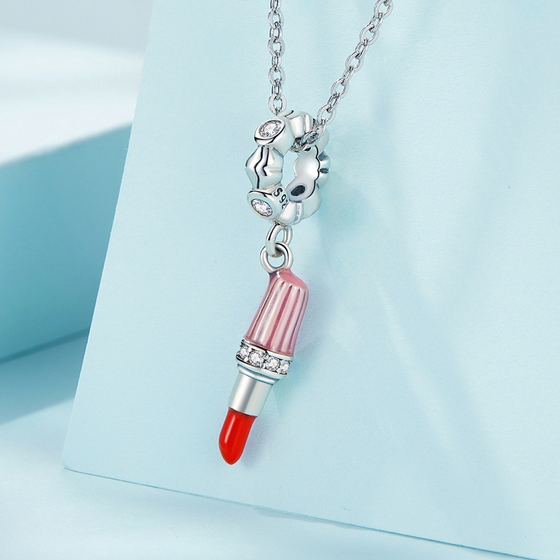 Mặt vòng cổ BAMOER bạc 925 hình son môi thời trang