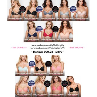 Áo ngực Victoria's Secret - Pink Multi-way 34A, B75 - màu Xanh - Hàng nhập USA chính hãng