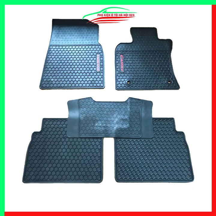 Thảm lót sàn cao su cho xe Camry 2019-2022 đúc liền hàng chuẩn theo xe chịu lực tốt