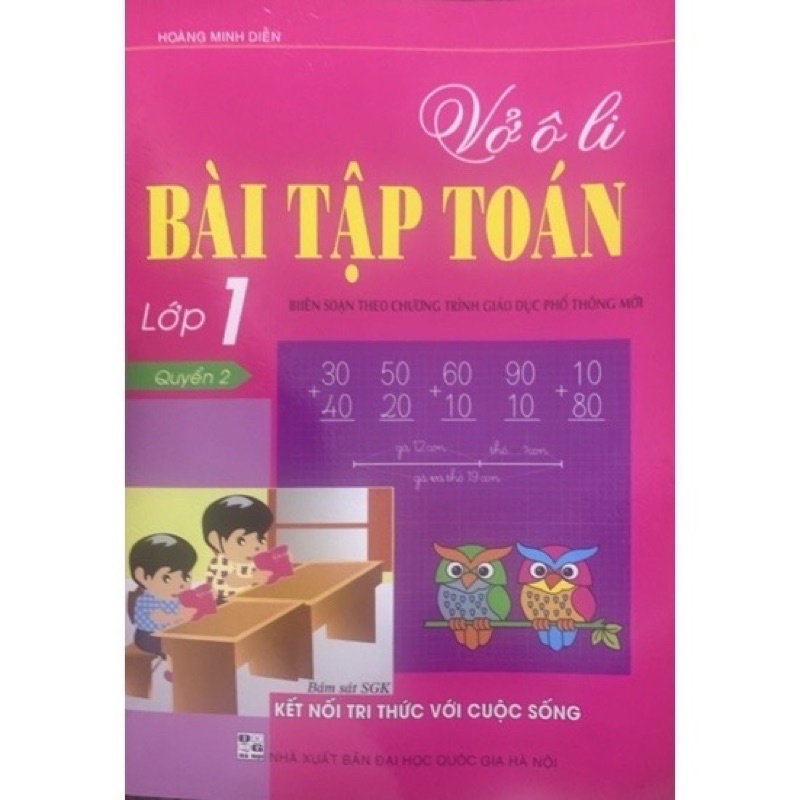 Sách - (Combo 2 tập) Vở Ô Li Bài Tập Toán Lớp 1 - Bám Sát SGK Kết Nối Tri Thức Với Cuộc Sống
