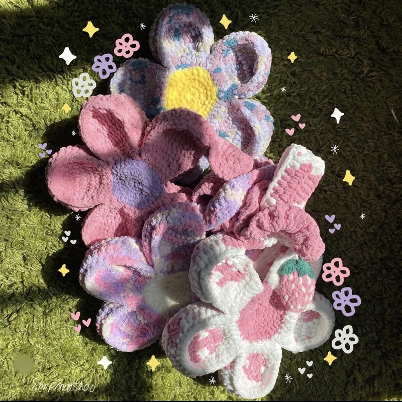 DAISY BLOOM BAG- TÚI LEN BÔNG HANDMADE MÀU LOANG