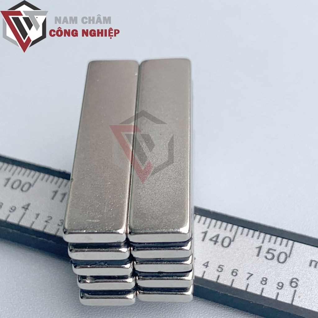 Nam châm chữ nhật 40x10x3mm nam châm đất hiếm siêu mạnh