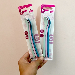 Vỷ 3 thìa ăn dặm cán dài Nip