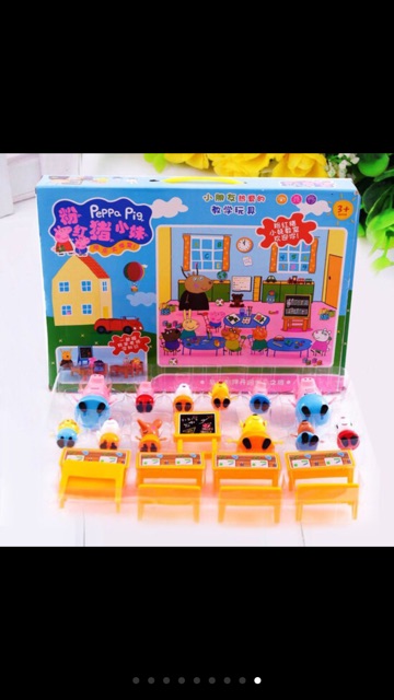 Đồ chơi lớp học peppa pig 21 món