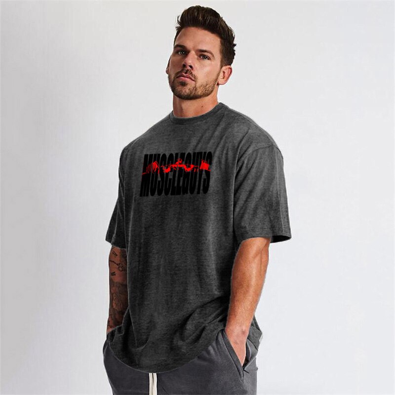 Áo Thun Cotton Tay Ngắn Tập Gym Thời Trang Mùa Hè Cho Nam Giới 2021brand