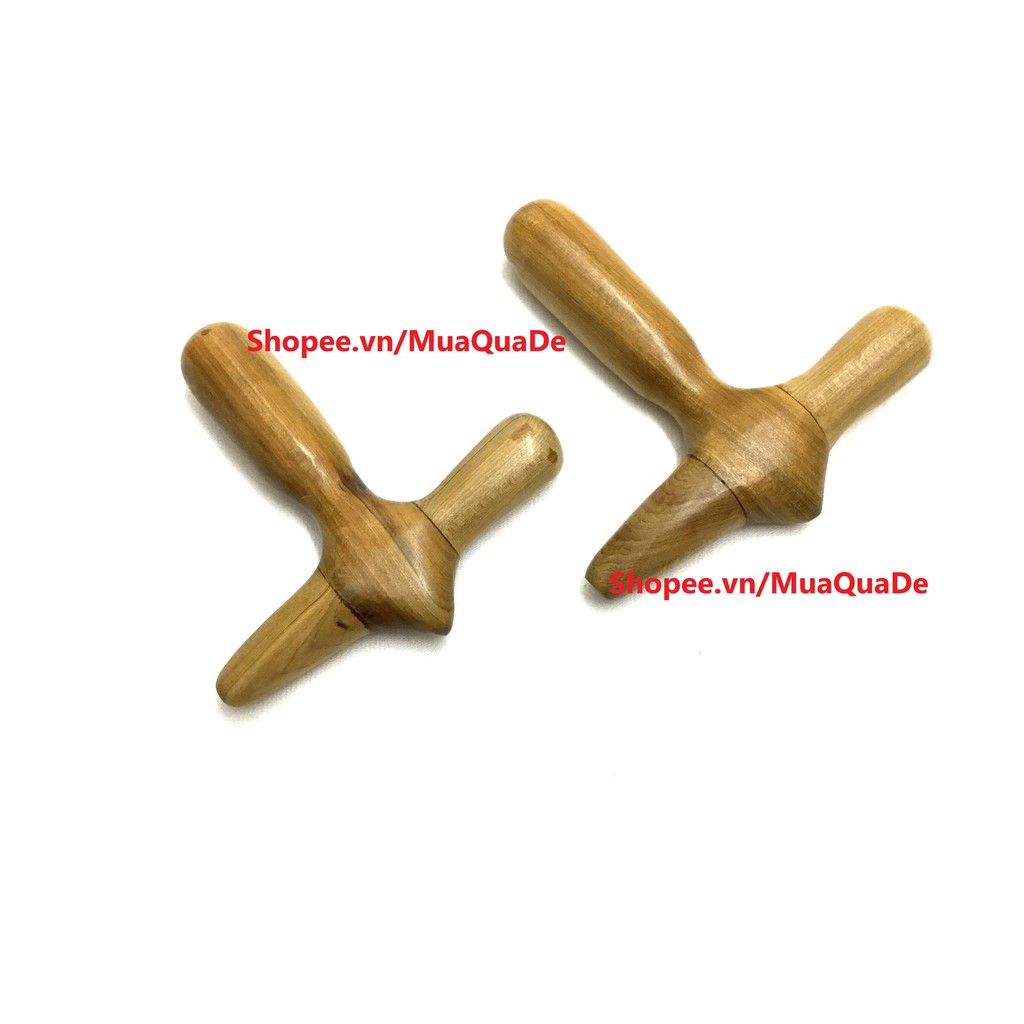 Dụng Cụ Bấm Huyệt - Chữ Thập Gỗ