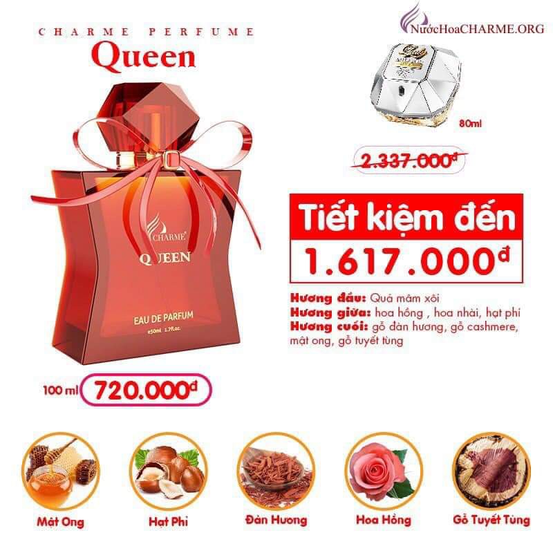 Nước Hoa Charme Queen 100ml_100% Chính Hãng | BigBuy360 - bigbuy360.vn