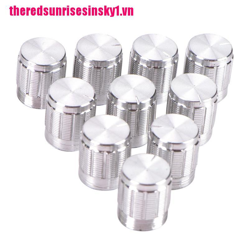 (3C) Nút Chỉnh Âm Lượng Hợp Kim Nhôm Bạc 15x17mm