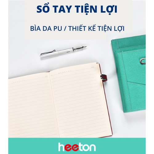 Sổ tay B5 bìa da ghi chép tiện lợi Heeton A16925