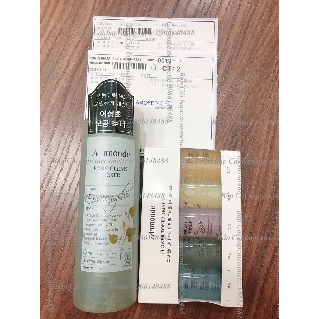 MBC-mini 1 chai Nước hoa hồng Mamonde Water Toner 25ml