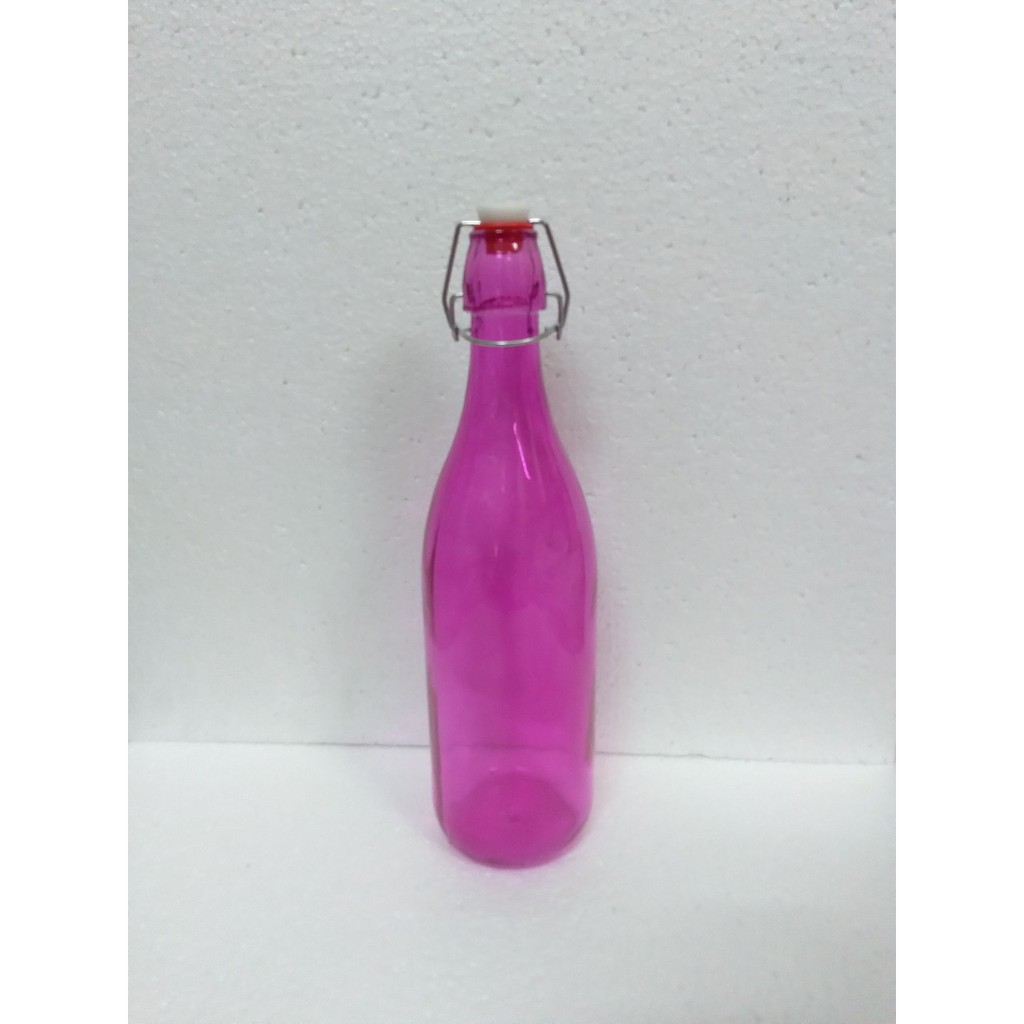Chai Thủy Tinh Tròn Giara Đựng Sữa 1000ml Đủ màu