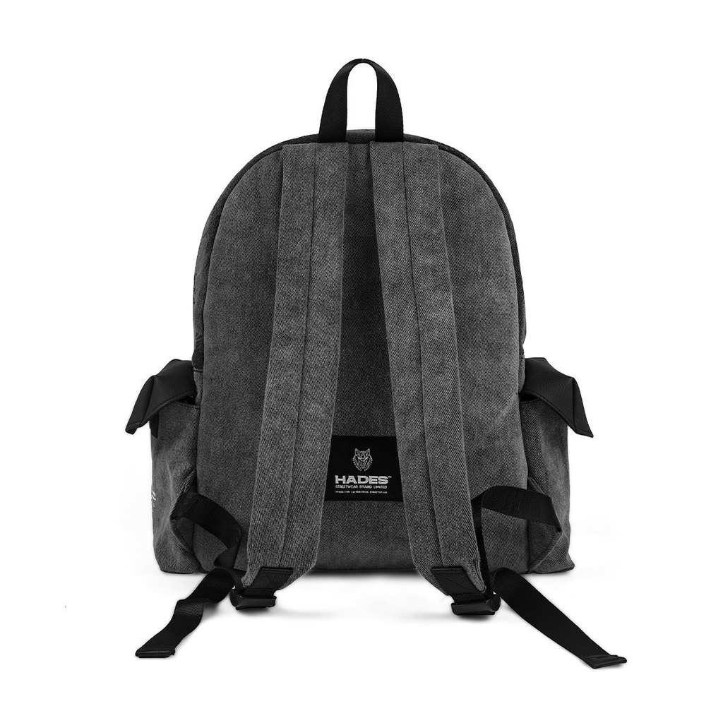 Ba lô Unisex ORGANIC WASHED GREY BACKPACK - HADES Brand Chính Hãng