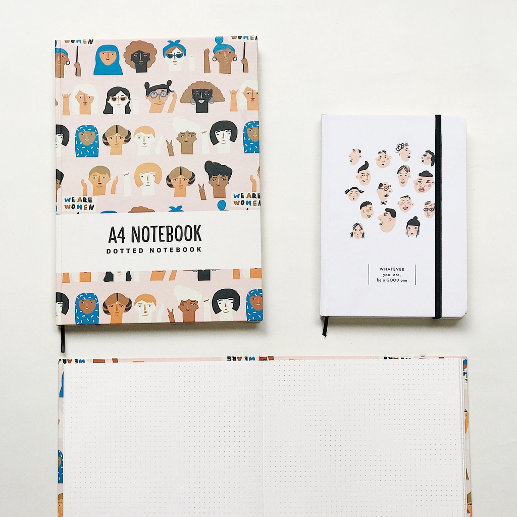 Sổ tay A4 - Dotted Notebook - Skin - ruột dot
