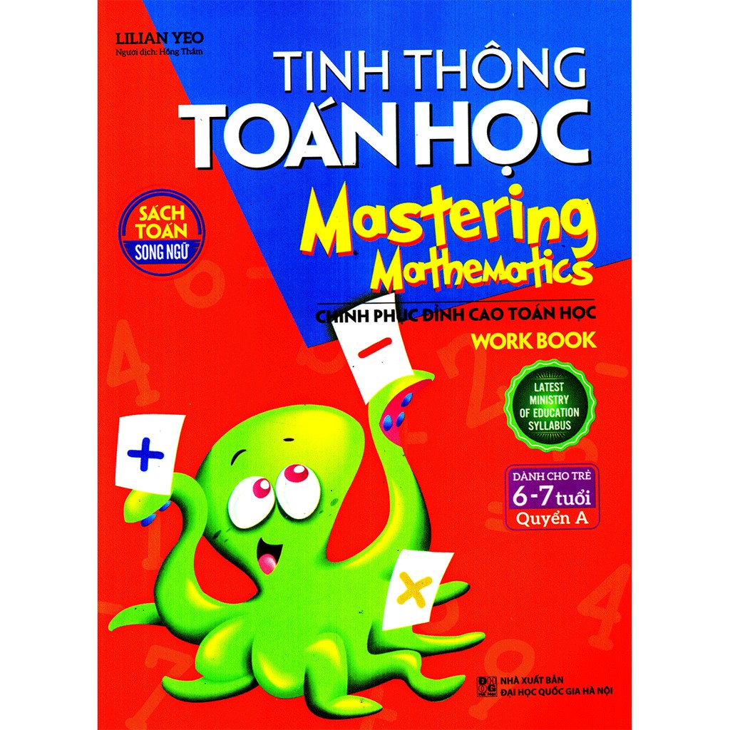 Sách: Combo Mastering Mathematics - Tinh Thông Toán Học Dành Cho Trẻ 6 -7 Tuổi Quyển A + B