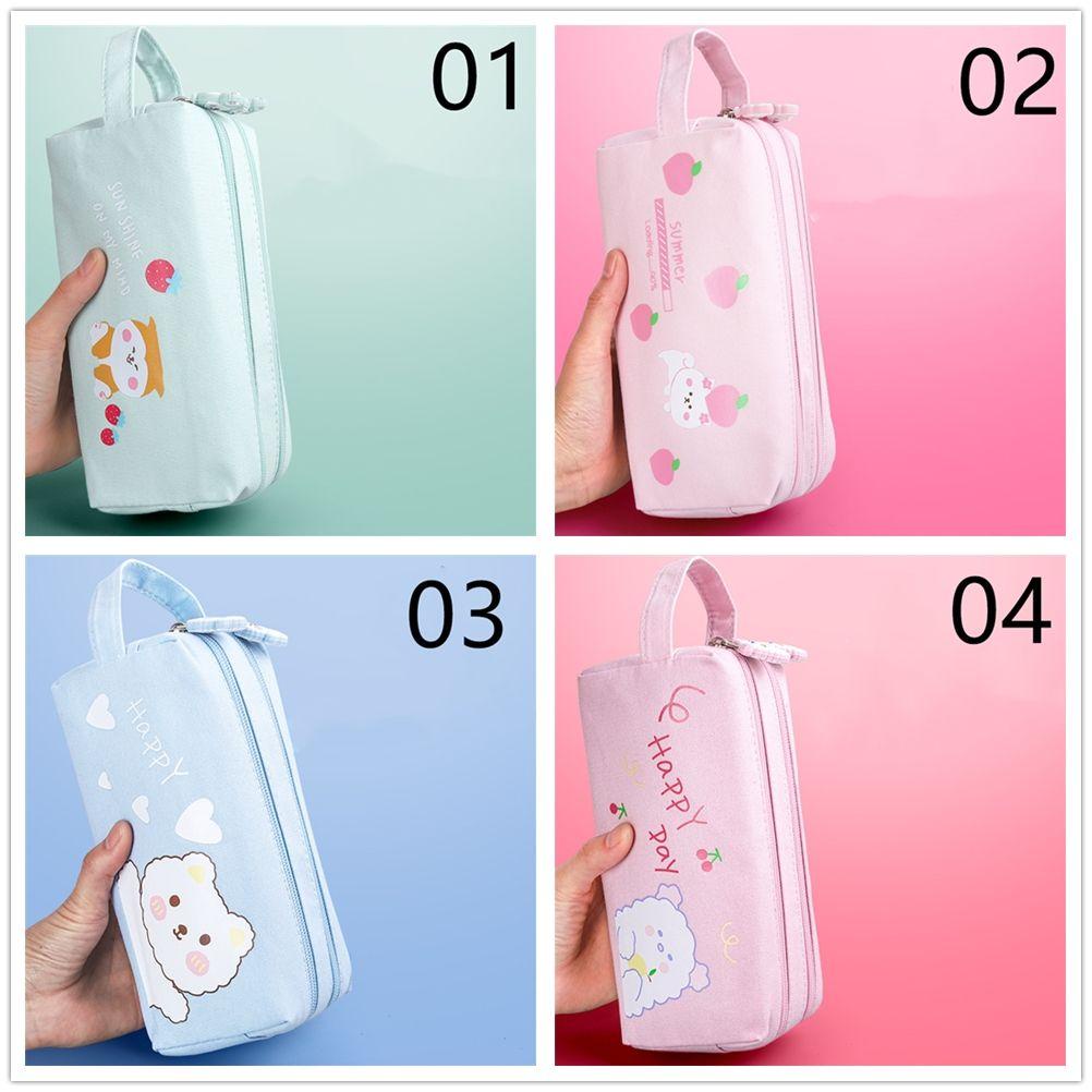 Túi Đựng Bút In Họa Tiết Hoạt Hình Dễ Thương Dành Cho Học Sinh Ốp