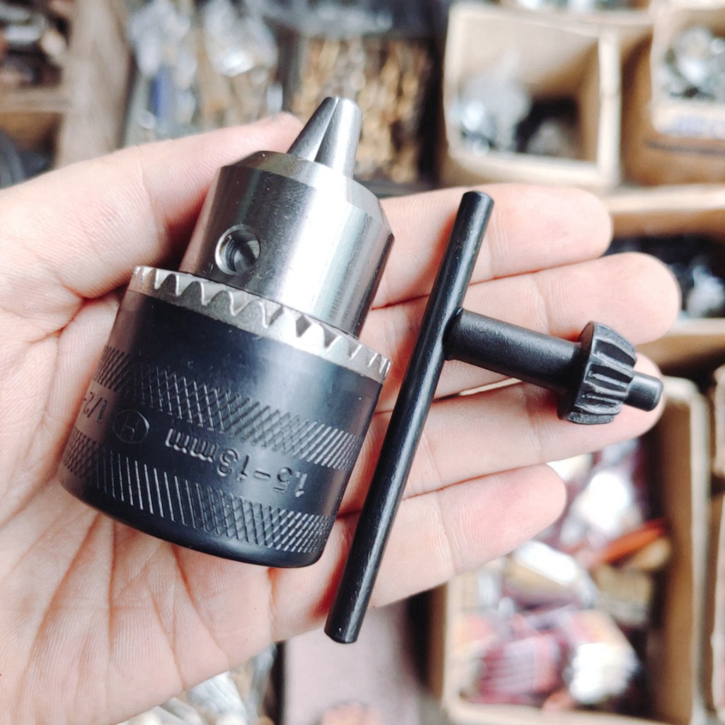 Bộ đầu chuyển bulong 1/2 sang máy khoan măng ranh 13mm tự động 2-13mm