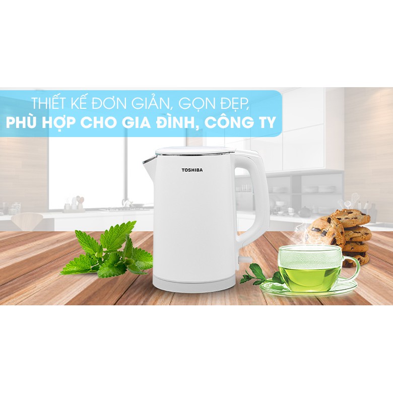 Bình đun siêu tốc Toshiba 1.5 lít KT-15DS1PV