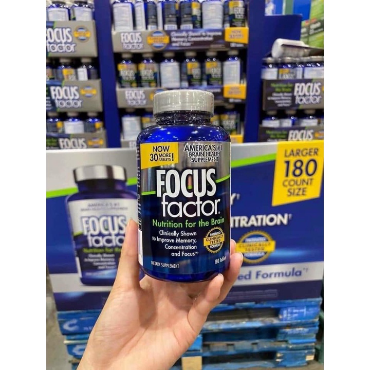 Viên uống bổ não date 7/2025 Focus Factor Nutrition For The Brain - EDS Hàng Mỹ