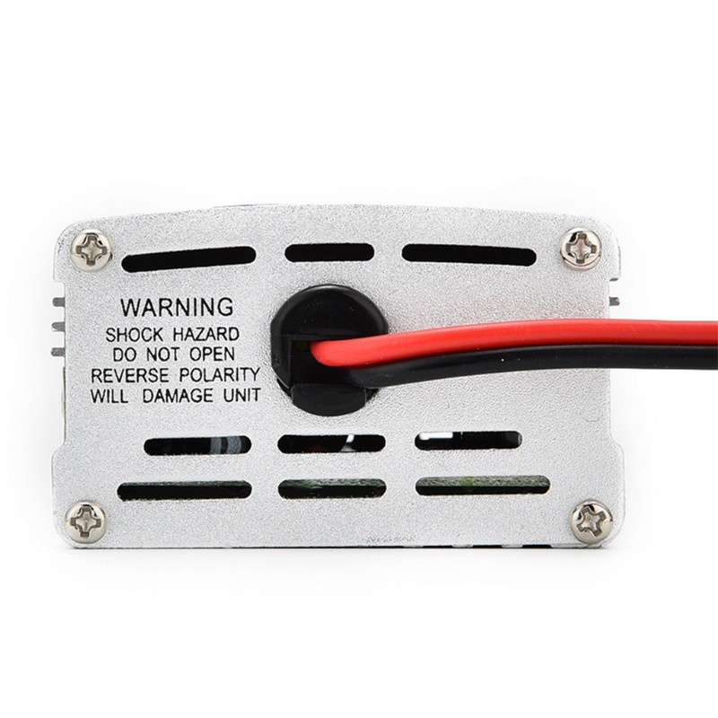 SUN 100W Car and Home Power Inverter DC 12V/24V to AC 220V Power Converter Short Circuit Automatic Protection Inverter