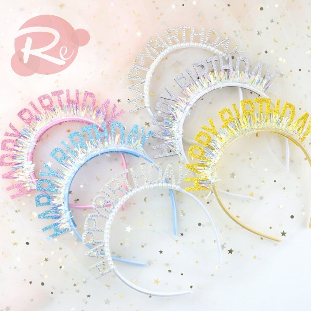 [SIÊU RẺ❤️] – Bờm Happy Birthday M1 - Trang trí bánh sinh nhật bánh kem