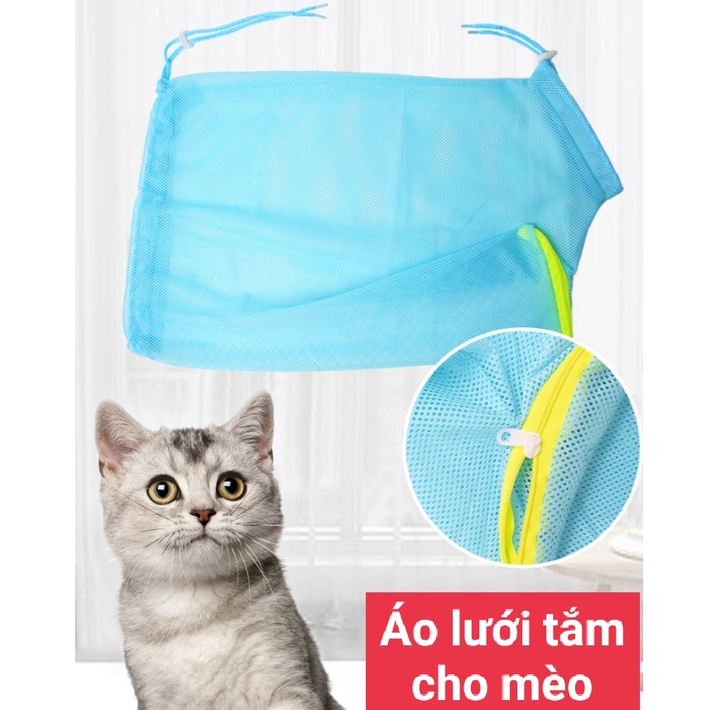 Túi lưới đa năng hỗ trợ tắm mèo Elite - Túi lưới tắm mèo - Túi lưới cắt móng mèo loại lưới tốt dày