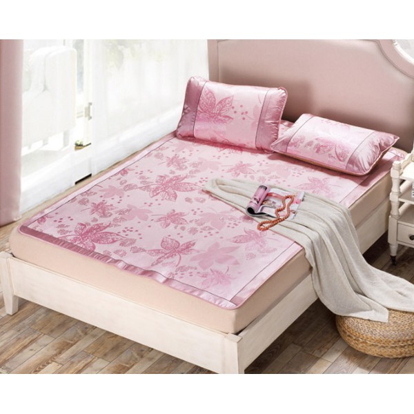 Chiếu lụa điều hòa 3D Đài loan 1,8x2m+ 2 vỏ gối (màu ngẫu nhiên)