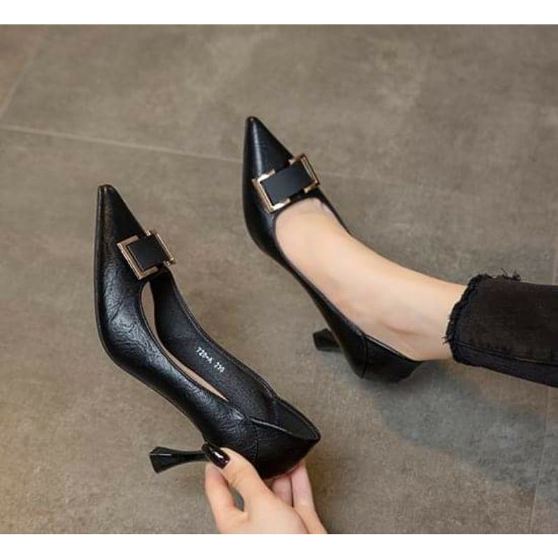 Giày cao gót size nhỏ 31 32 33 34 5cm/7cm da mềm