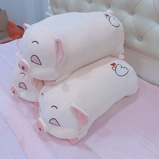 Gấu Bông heo nằm ngủ phê cần size 75 cm cực đẹp