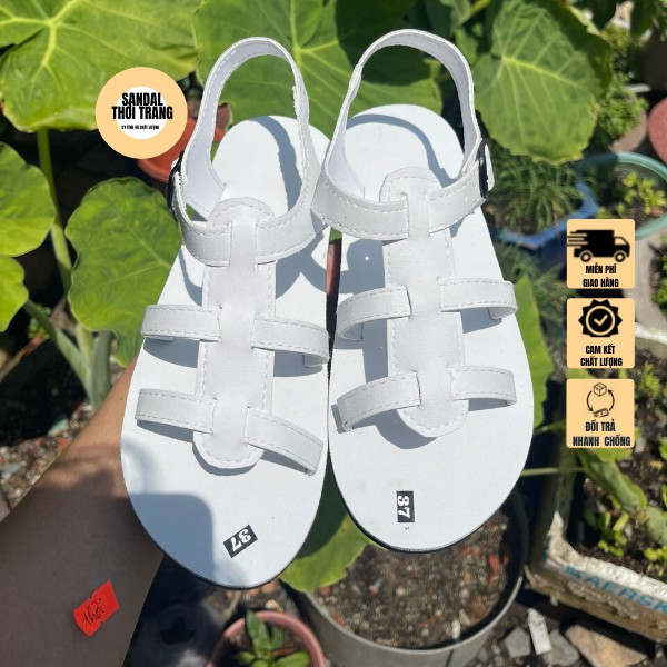 Giày sandal đi học nữ nam SANDALTHOITRANG Dép quai hậu học sinh giá rẻ