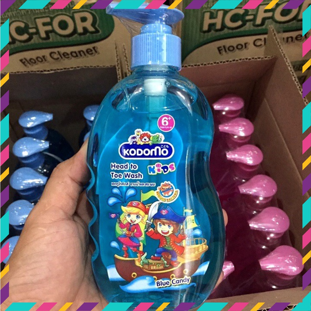 (Chính Hãng) Dầu Tắm Gội 2in1 Kodomo Cho Bé Từ 6 Tuổi 400ml Thái