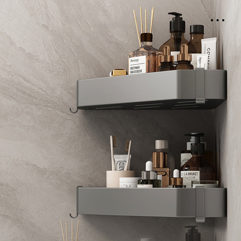 QQ Giá Đỡ Dầu Gội Gắn Góc Tường Đa Năng Tiện Dụng Cho Phòng Tắm