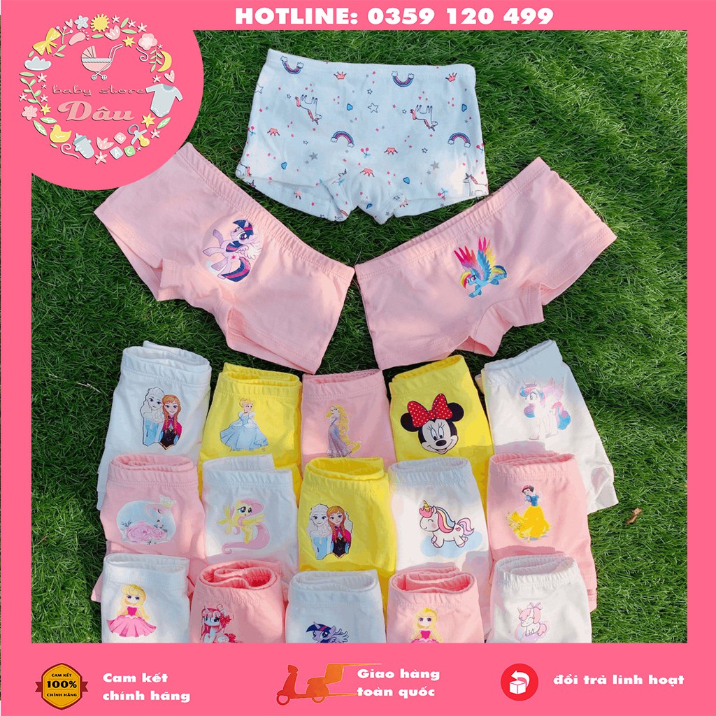 SET 3 QUẦN CHIP MIA KID VNXK CHO BÉ GÁI SIZE TỪ 2 -10 TUỔI - VẢI COTTON