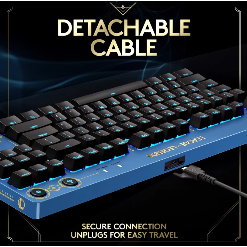 Bàn phím cơ Gaming Logitech G PRO X League of Legends Edition - G Pro X LOL - Hàng Chính Hãng