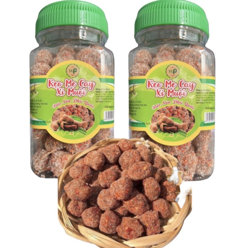 (COMBO2HU) KẸO ME CAY XÍ MUỘI THƠM NGON CHẤT LƯỢNG THƯƠNG HIỆU TÂN LỘC PHÁT- MỖI HŨ 300G