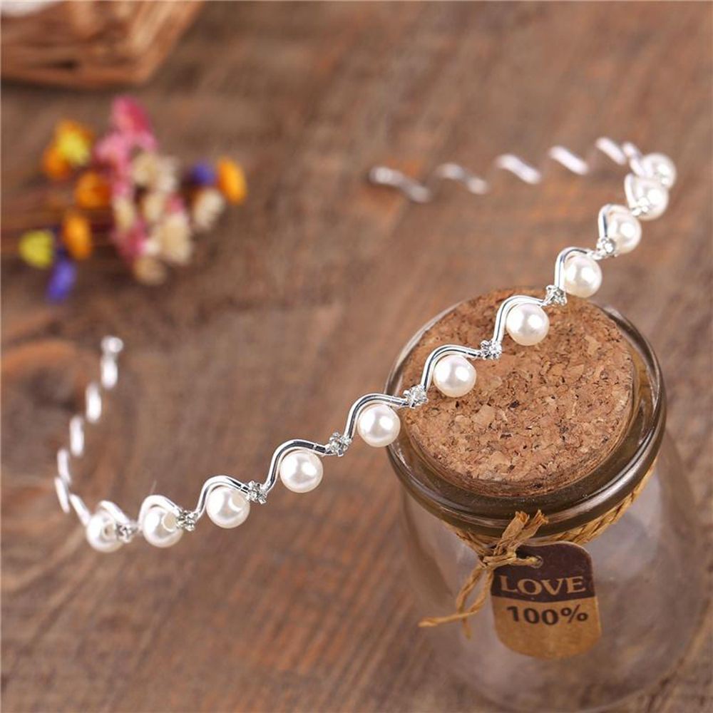 Cài Tóc Kim Loại Đính Ngọc Trai Nhân Tạo Thời Trang