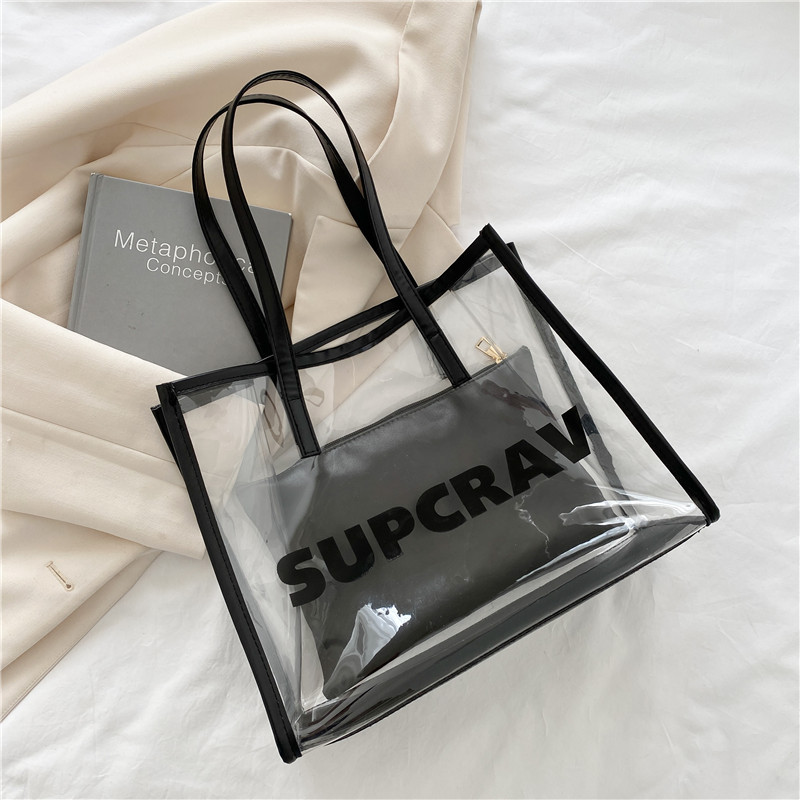 Túi Xách Nữ Trong Suốt Cỡ Lớn Thời Trang Hè 2021