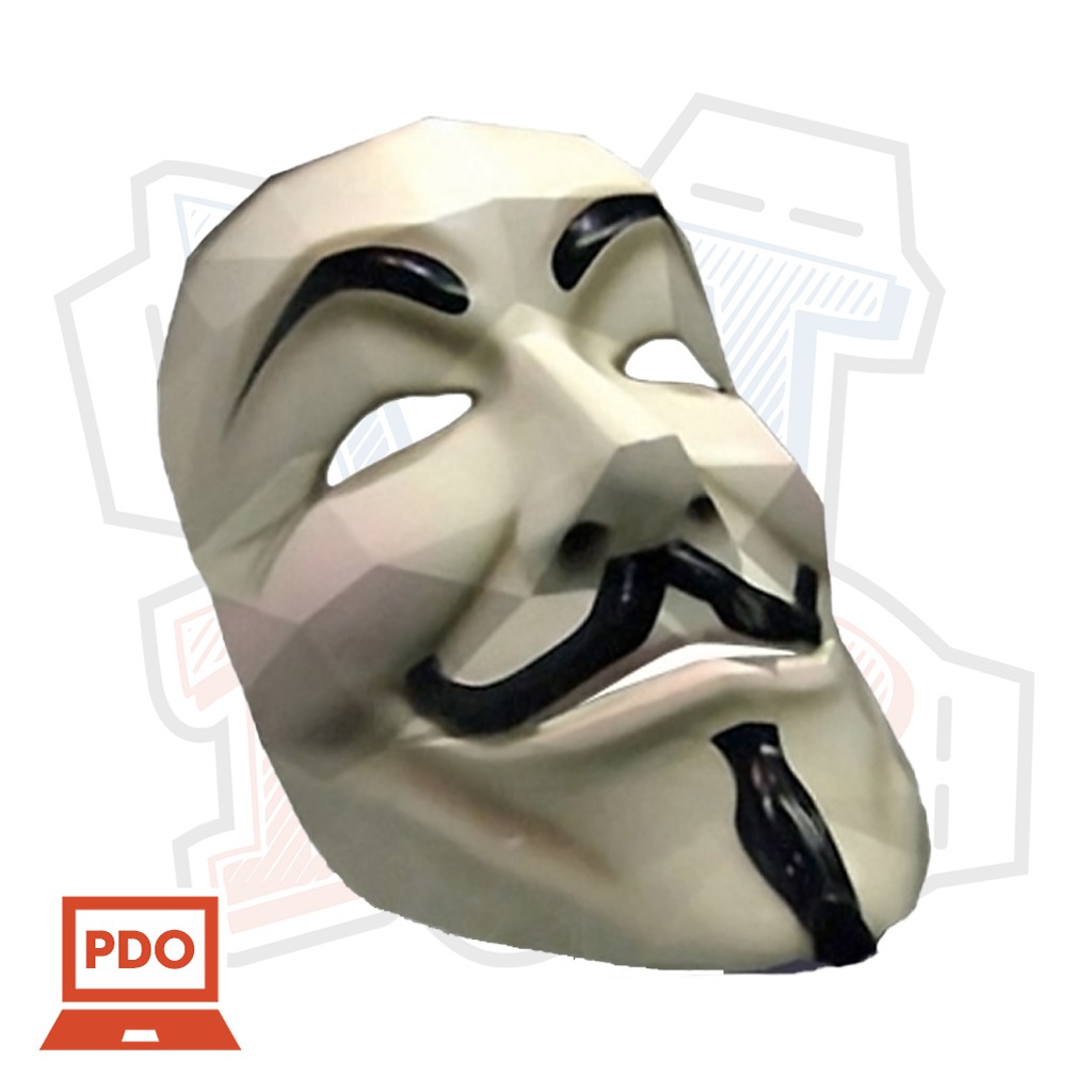 Mô hình giấy Mặt nạ Anonymous